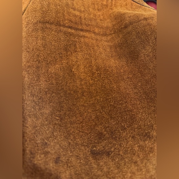 Vintage 1970’s Tan Suede Fringe Poncho - Picture 8 of 10